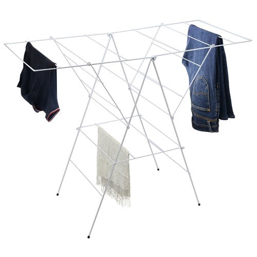 FOLDABLE WIRE CLOTHES AIRER 126X54X100CM 20 RAILS