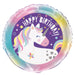 Unicorn Party Happy Bday Foil Balloon 45cm