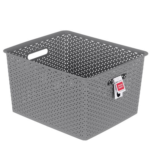 Woven Storage Basket 32L44.5X34X25Cm 4 Asstd