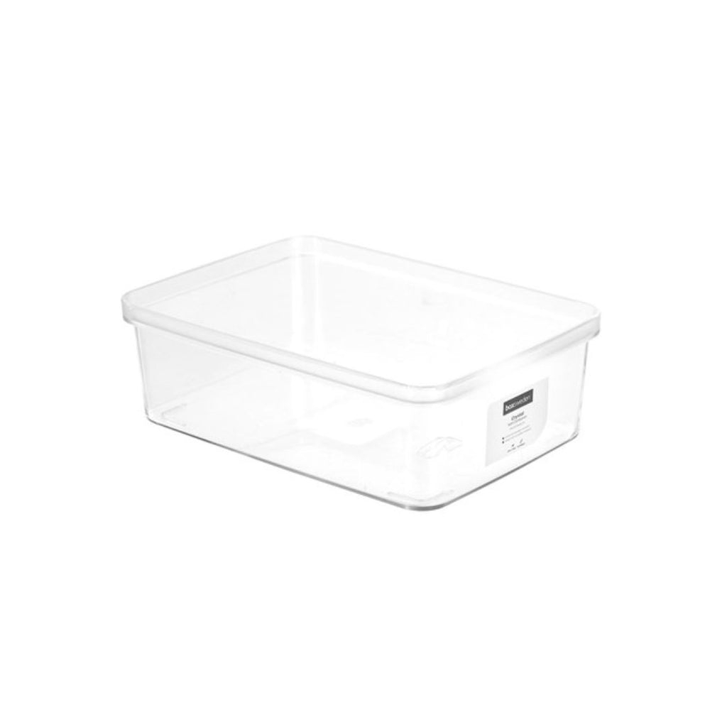 2 x Boxsweden 10L Compartment Storage Container - Clear