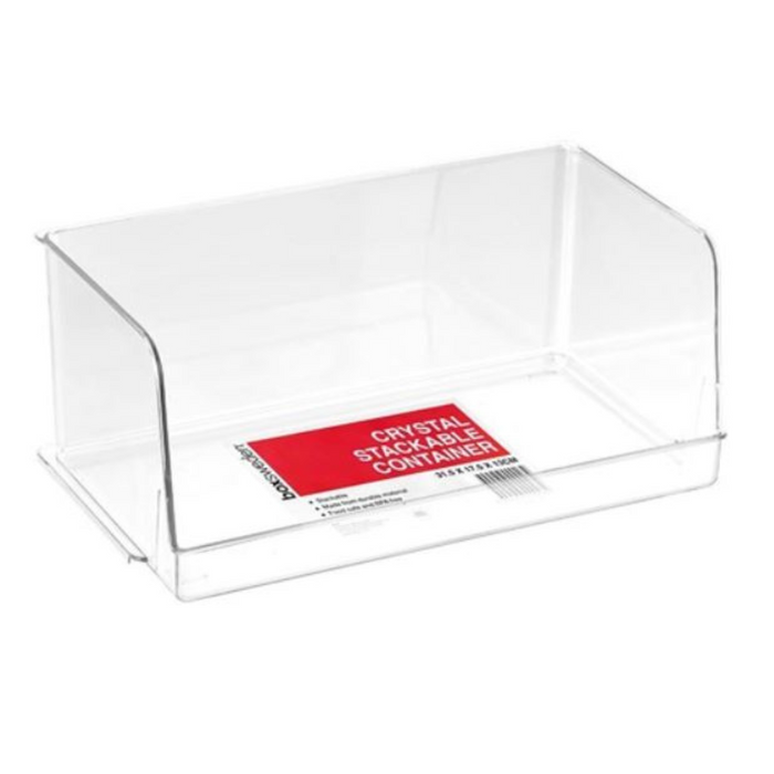 CRYSTAL KITCHEN STACKABLE ORGANISER LGE 31.5X17.5X13CM