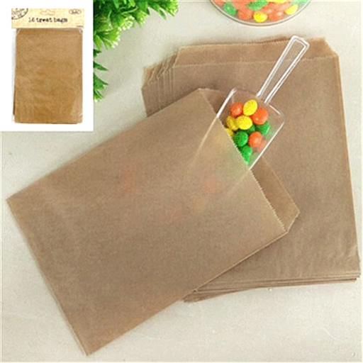 Treat Bag Kraft 13x18cm 18pk