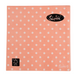 Coral Pink Dotty Napkin 33x33cm 20pk