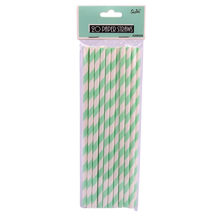 Paper Straws Mint 20pk