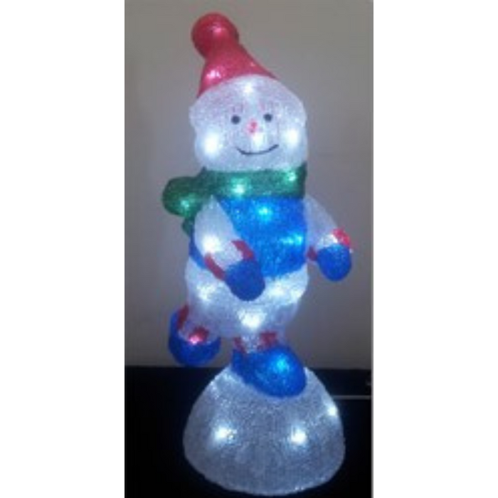 Ronis Acrylic LED Snowman on Snowball