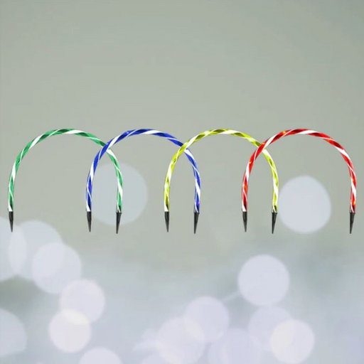 Ronis Arch Pathway Candy Cane Lights Set of 4 Multicolour