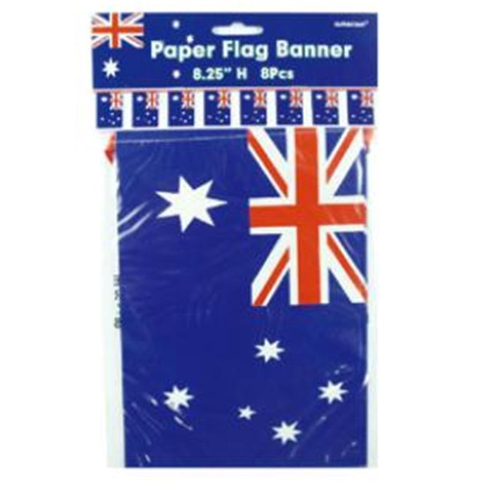 Ronis Aussie Paper Bunting 8pc