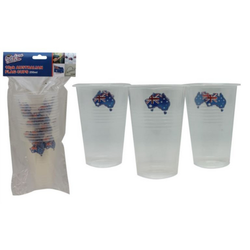 Ronis Australian Flag Design Cups 18pk 200ml