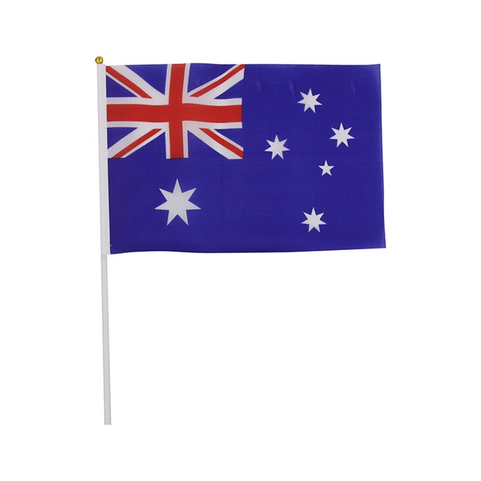 Ronis Australian Flag on Stick 20x30cm 6pk