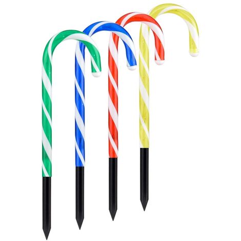 Solar Power Candy Cane Small