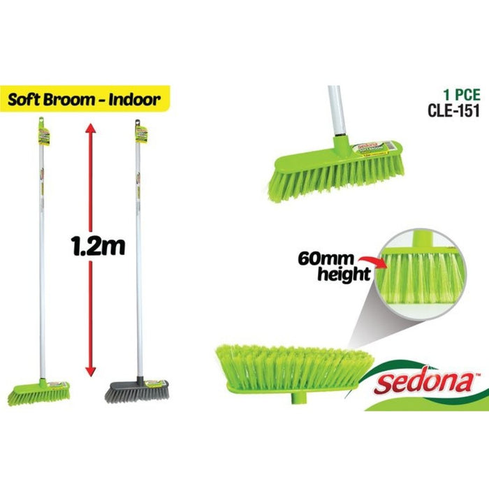 Economy Soft Broom 1.2m Sedona