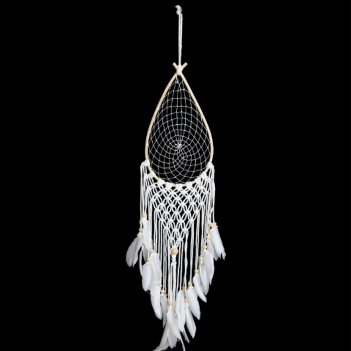 87Cm Teardrop Dreamcatcher W/Fe