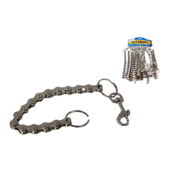 15 LINKS SILVER BIKE CHAIN KEYRING