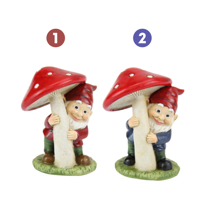 GNOME UNDER MUSHROOM 2 ASS 10CM