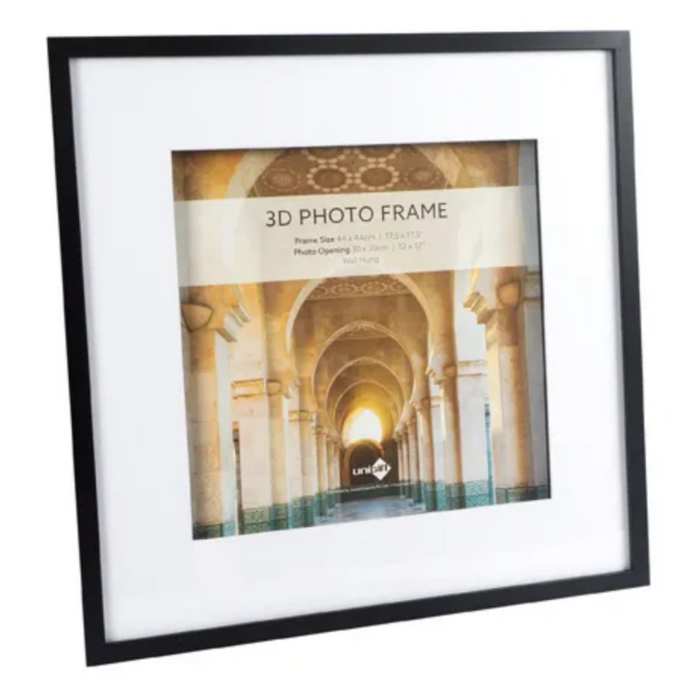 44X44 30X30Cm 3D Frame Black