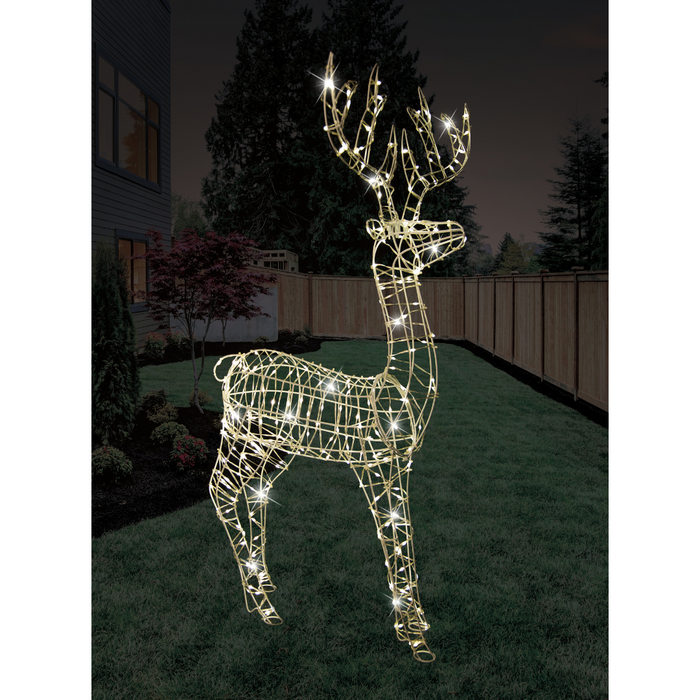  Standing Reindeer Flashing Warm White LED Flex Cable