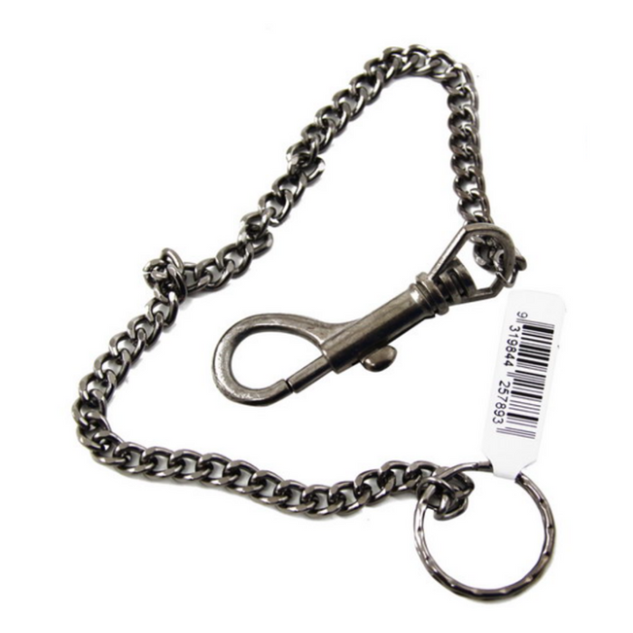 DOG CLIP KEYRING WITH CHAIN