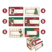 Ronis Christmas Label Gift Roll 150pk 6 Asstd