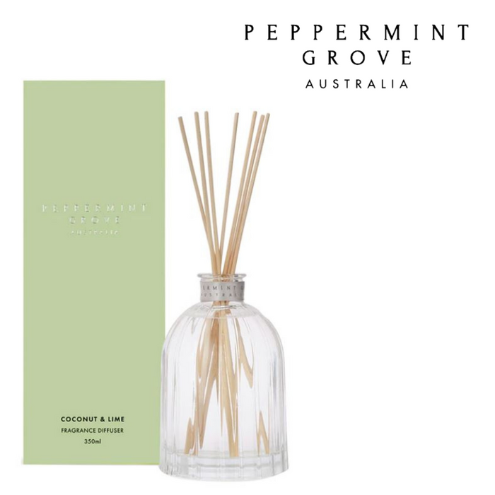 PGA Large Fragrance Diffuser 350ml - Coconut & Lime