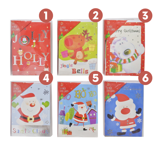 Ronis Cute Foil Cards 10pc 6 Asstd