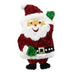 Tinsel Waving Santa Plaque 59x32cm