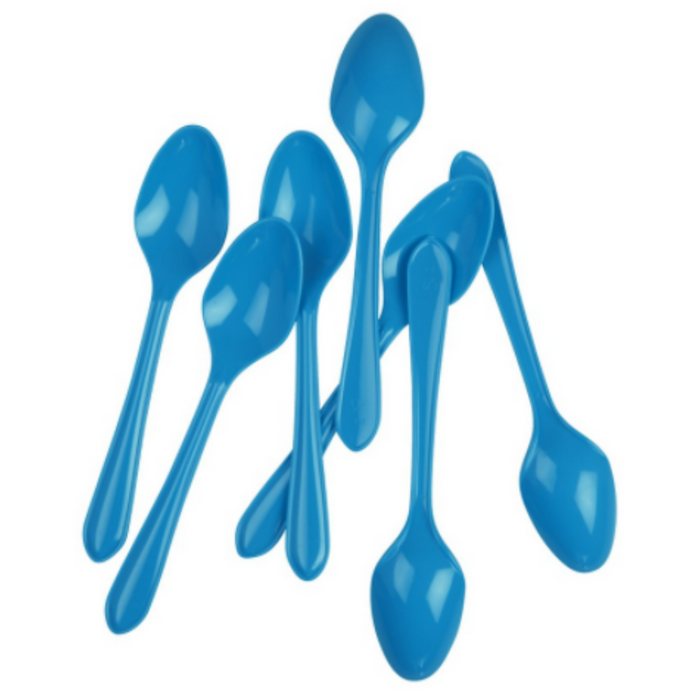 FS Dessert Spoon Electric Blue 20pk