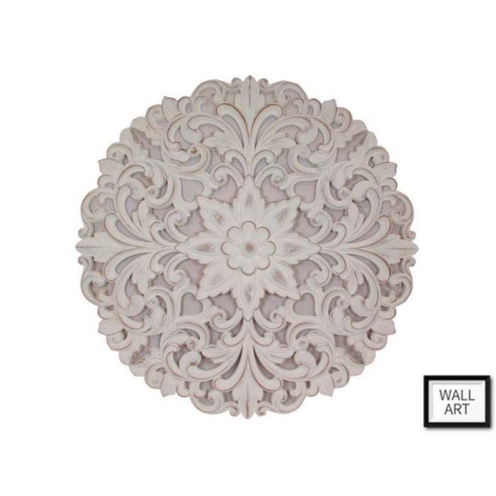 FILIGREE DESIGN WALL ART 80X80CM