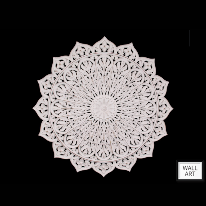 Round Mandala Filigree Wall Art  80x80cm