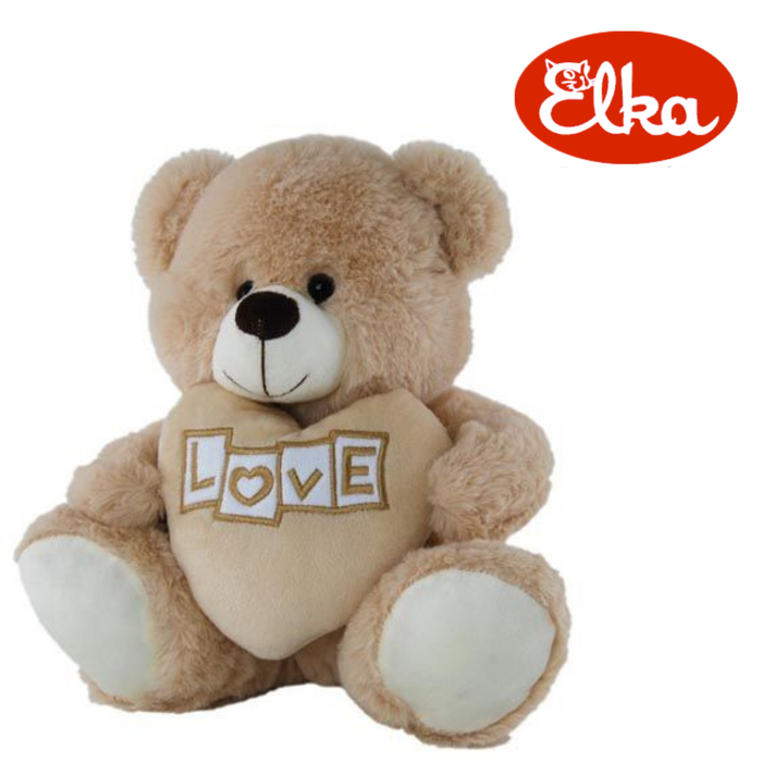 Ronis Elka Love Bear with Heart Beige 25cm