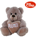 Ronis Elka Love Bear with Heart Dusty Pink 25cm
