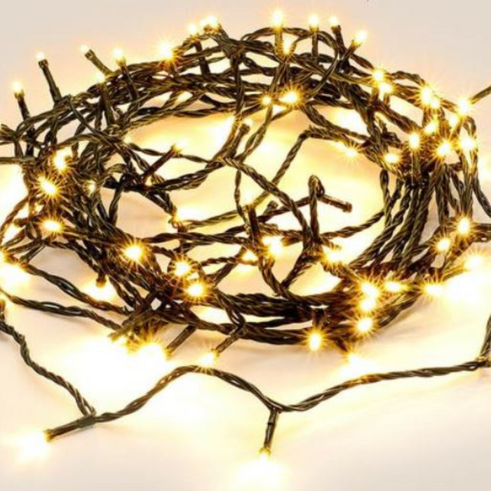 Ronis Fairy Light Chain Green Cord Warm White Lights 360 LED