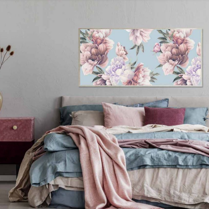 Ronis Framed Canvas Botany in Bloom 70x150cm 4 Asstd