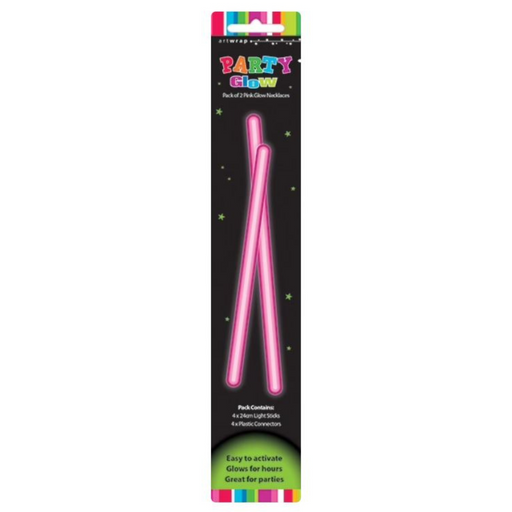 Ronis Glow Necklace Pink 2pk