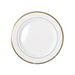 Ronis Heavy Duty White Lunch Plate With Gold Lining 19cm