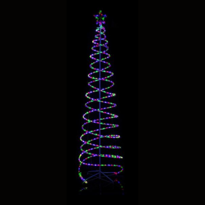 Ronis LED Double Spiral Tree Multicolour Lights 2.1m