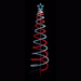 Ronis LED Double Spiral Tree White Red Lights 2.1m