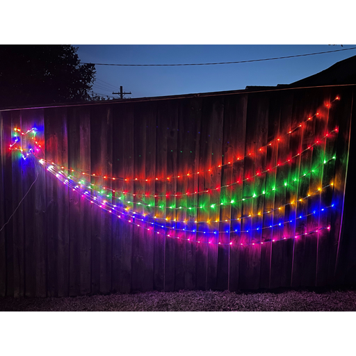 Ronis LED Rainbow Waterfall Star 3m