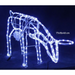 Ronis LED Silhouette 3D Reindeer Stand Feeding with Motor White