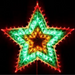 Ronis LED Silhouette Rope Lights 3 Layer Star Motif