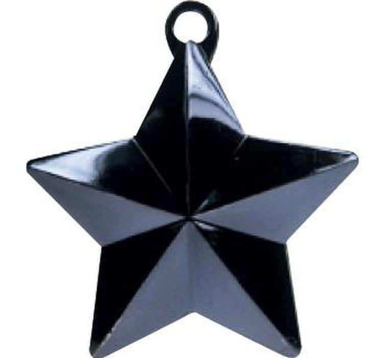 Glitz Star Balloon Weight - Black