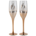 Ronis Mr and Mrs Wine Glass Set Rose Gold Ombre 150ml