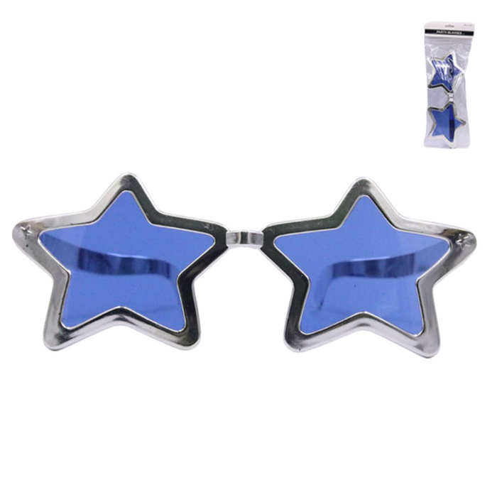 Jumbo Star Glasses - Silver