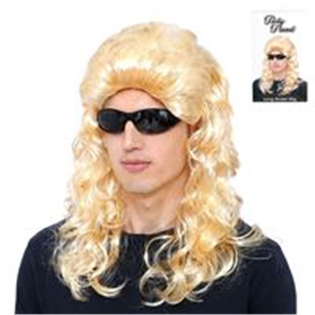 Long Blonde Mullet Wig