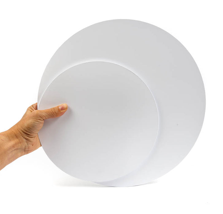 Gloss White Masonite Cake Board - 10In Round