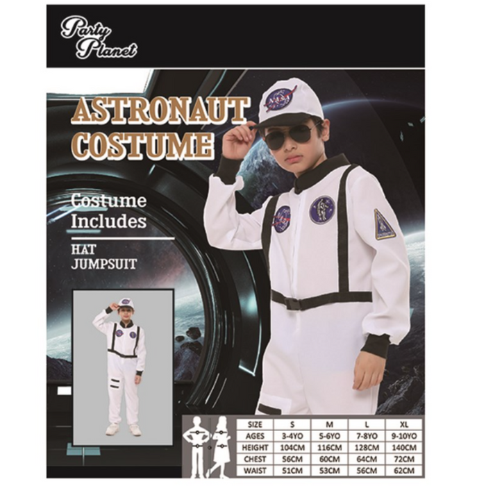 Astronaut Costume-Xlrg Includes Hat Jumpsuit