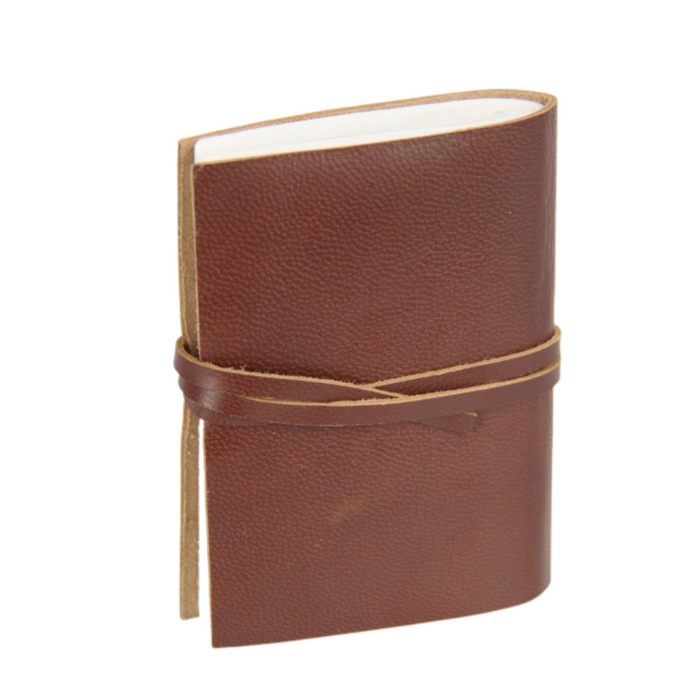 Ronis Pocket Leather Journal 10x8cm 4 Asstd