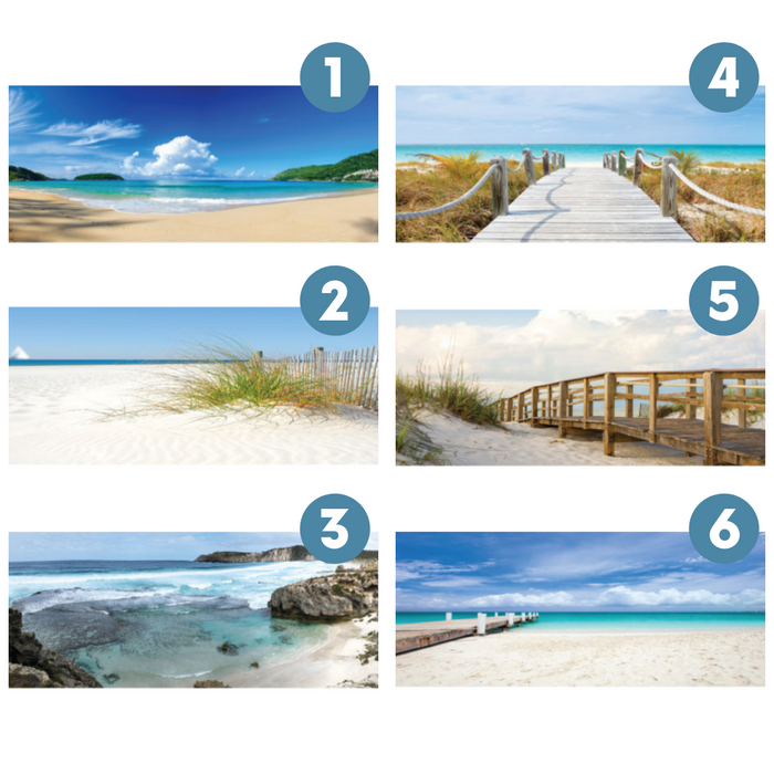 Canvas Mix Scenery Beach 40x120