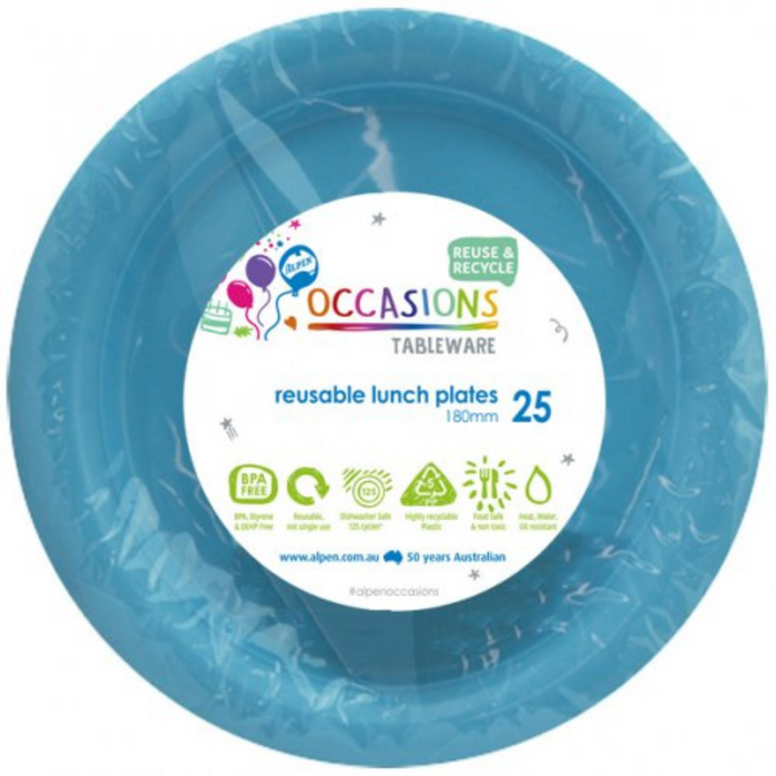 Ronis Reusable Lunch Plate 18cm Light Blue