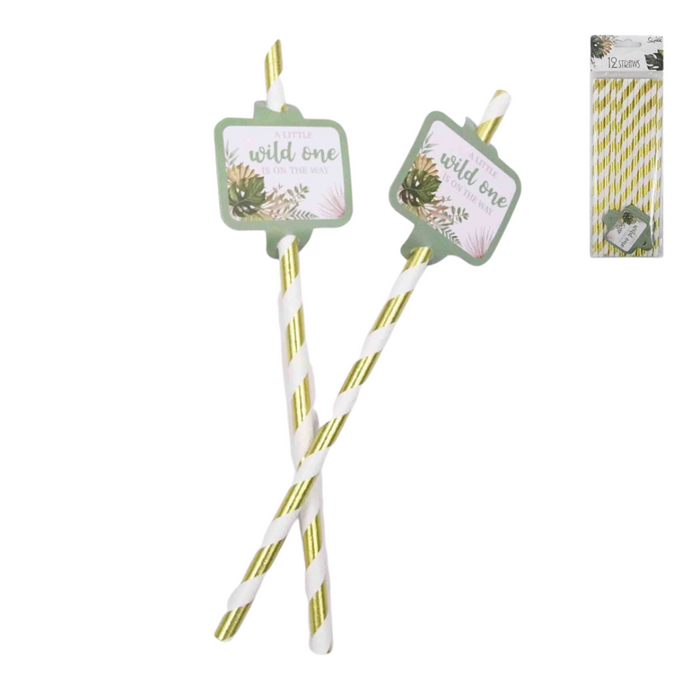 Wild One Straws 12pk