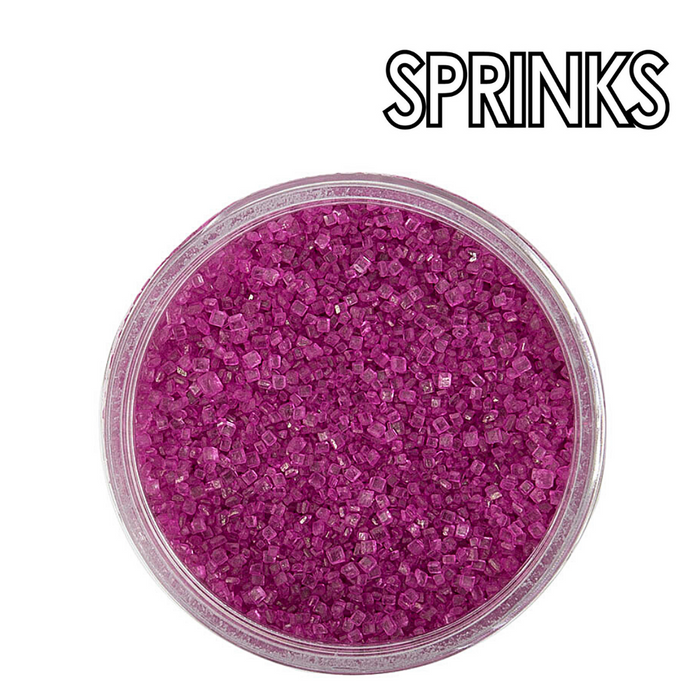 Fuchsia Sanding Sugar (85G) - By Sprinks